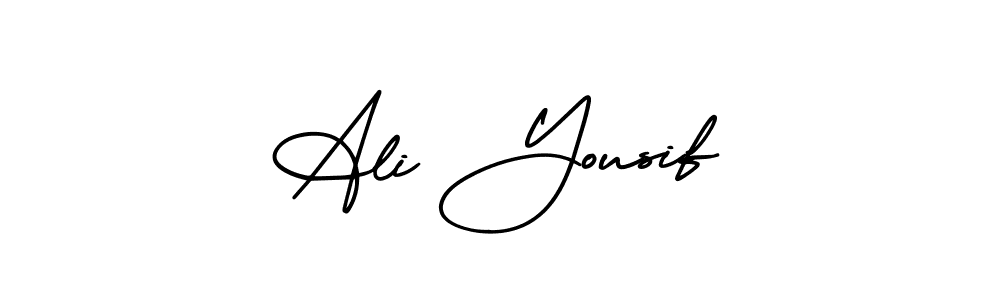 How to make Ali Yousif signature? AmerikaSignatureDemo-Regular is a professional autograph style. Create handwritten signature for Ali Yousif name. Ali Yousif signature style 3 images and pictures png