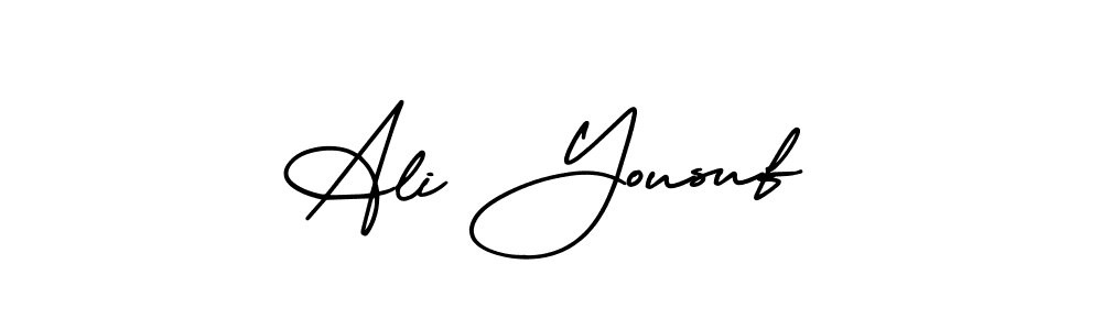 Design your own signature with our free online signature maker. With this signature software, you can create a handwritten (AmerikaSignatureDemo-Regular) signature for name Ali Yousuf. Ali Yousuf signature style 3 images and pictures png