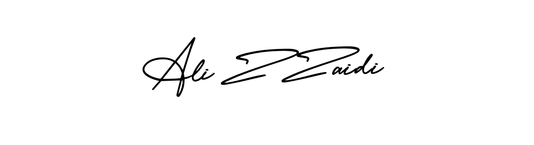 Make a beautiful signature design for name Ali Z Zaidi. With this signature (AmerikaSignatureDemo-Regular) style, you can create a handwritten signature for free. Ali Z Zaidi signature style 3 images and pictures png