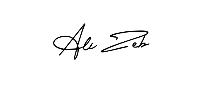How to make Ali Zeb signature? AmerikaSignatureDemo-Regular is a professional autograph style. Create handwritten signature for Ali Zeb name. Ali Zeb signature style 3 images and pictures png