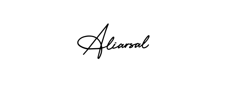 How to make Aliarsal signature? AmerikaSignatureDemo-Regular is a professional autograph style. Create handwritten signature for Aliarsal name. Aliarsal signature style 3 images and pictures png