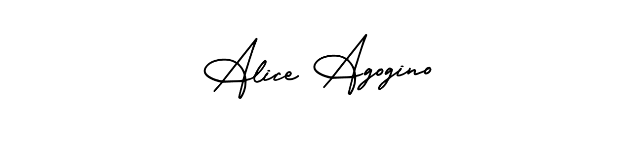 Design your own signature with our free online signature maker. With this signature software, you can create a handwritten (AmerikaSignatureDemo-Regular) signature for name Alice Agogino. Alice Agogino signature style 3 images and pictures png