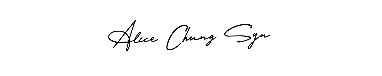 Check out images of Autograph of Alice Chung Syn name. Actor Alice Chung Syn Signature Style. AmerikaSignatureDemo-Regular is a professional sign style online. Alice Chung Syn signature style 3 images and pictures png