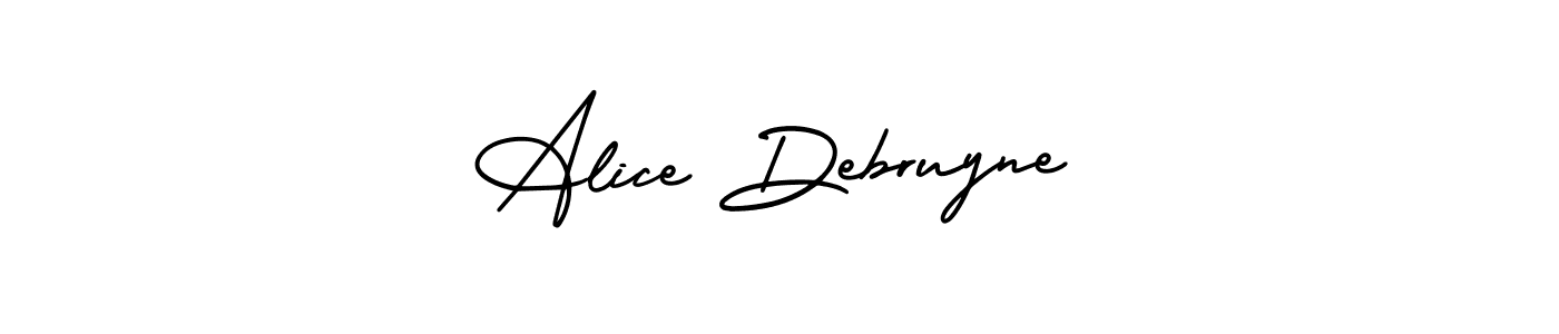 It looks lik you need a new signature style for name Alice Debruyne. Design unique handwritten (AmerikaSignatureDemo-Regular) signature with our free signature maker in just a few clicks. Alice Debruyne signature style 3 images and pictures png