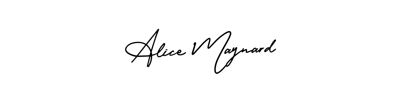 You should practise on your own different ways (AmerikaSignatureDemo-Regular) to write your name (Alice Maynard) in signature. don't let someone else do it for you. Alice Maynard signature style 3 images and pictures png
