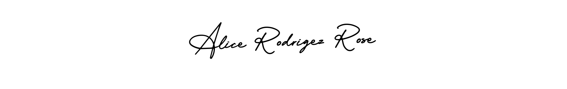 Make a beautiful signature design for name Alice Rodrigez Rose. With this signature (AmerikaSignatureDemo-Regular) style, you can create a handwritten signature for free. Alice Rodrigez Rose signature style 3 images and pictures png