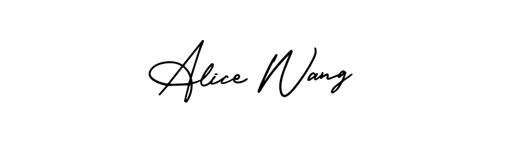 How to Draw Alice Wang signature style? AmerikaSignatureDemo-Regular is a latest design signature styles for name Alice Wang. Alice Wang signature style 3 images and pictures png