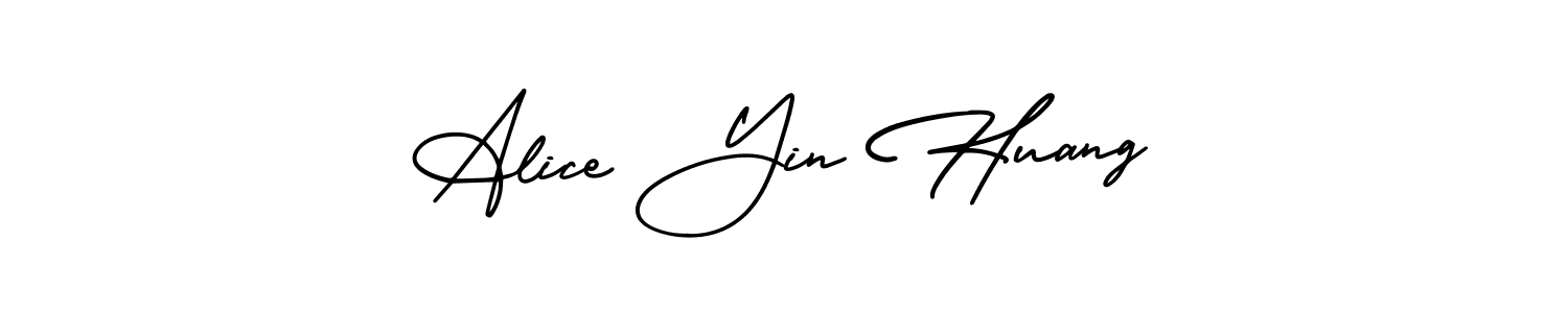 It looks lik you need a new signature style for name Alice Yin Huang. Design unique handwritten (AmerikaSignatureDemo-Regular) signature with our free signature maker in just a few clicks. Alice Yin Huang signature style 3 images and pictures png