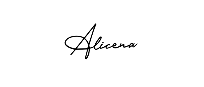 AmerikaSignatureDemo-Regular is a professional signature style that is perfect for those who want to add a touch of class to their signature. It is also a great choice for those who want to make their signature more unique. Get Alicena name to fancy signature for free. Alicena signature style 3 images and pictures png