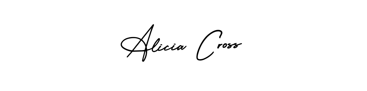 The best way (AmerikaSignatureDemo-Regular) to make a short signature is to pick only two or three words in your name. The name Alicia Cross include a total of six letters. For converting this name. Alicia Cross signature style 3 images and pictures png