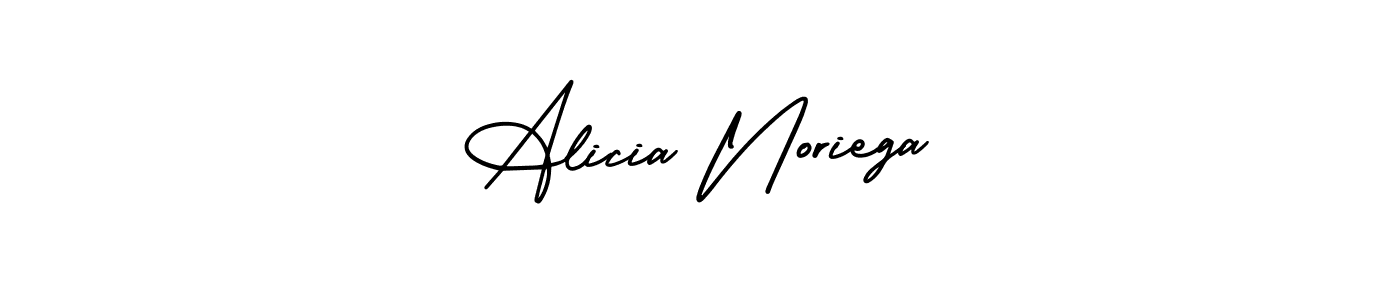 Alicia Noriega stylish signature style. Best Handwritten Sign (AmerikaSignatureDemo-Regular) for my name. Handwritten Signature Collection Ideas for my name Alicia Noriega. Alicia Noriega signature style 3 images and pictures png