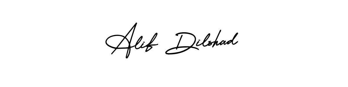 Similarly AmerikaSignatureDemo-Regular is the best handwritten signature design. Signature creator online .You can use it as an online autograph creator for name Alif Dilshad. Alif Dilshad signature style 3 images and pictures png