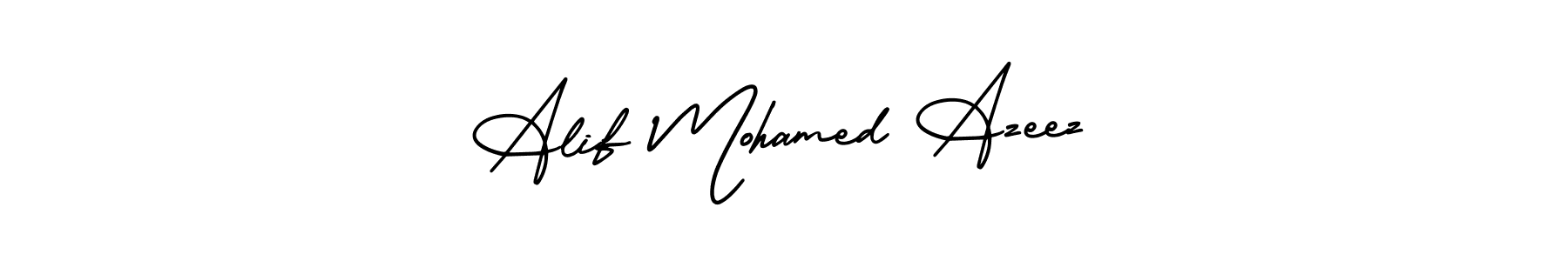 Also we have Alif Mohamed Azeez name is the best signature style. Create professional handwritten signature collection using AmerikaSignatureDemo-Regular autograph style. Alif Mohamed Azeez signature style 3 images and pictures png