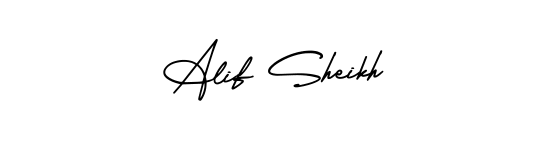 You should practise on your own different ways (AmerikaSignatureDemo-Regular) to write your name (Alif Sheikh) in signature. don't let someone else do it for you. Alif Sheikh signature style 3 images and pictures png