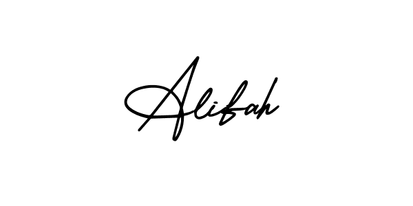 if you are searching for the best signature style for your name Alifah. so please give up your signature search. here we have designed multiple signature styles  using AmerikaSignatureDemo-Regular. Alifah signature style 3 images and pictures png