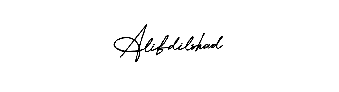 Use a signature maker to create a handwritten signature online. With this signature software, you can design (AmerikaSignatureDemo-Regular) your own signature for name Alifdilshad. Alifdilshad signature style 3 images and pictures png