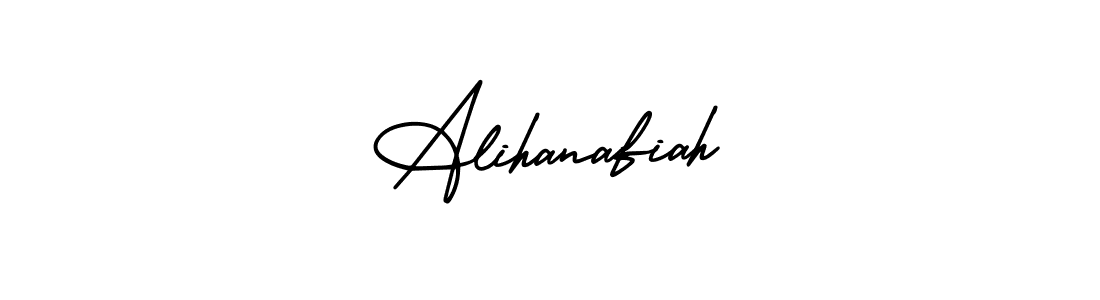 It looks lik you need a new signature style for name Alihanafiah. Design unique handwritten (AmerikaSignatureDemo-Regular) signature with our free signature maker in just a few clicks. Alihanafiah signature style 3 images and pictures png