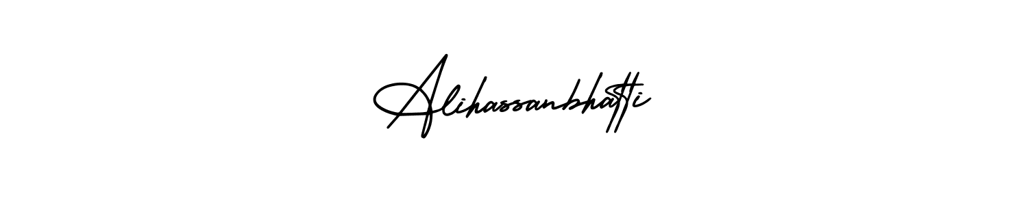 Make a beautiful signature design for name Alihassanbhatti. With this signature (AmerikaSignatureDemo-Regular) style, you can create a handwritten signature for free. Alihassanbhatti signature style 3 images and pictures png