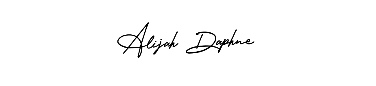 This is the best signature style for the Alijah Daphne name. Also you like these signature font (AmerikaSignatureDemo-Regular). Mix name signature. Alijah Daphne signature style 3 images and pictures png