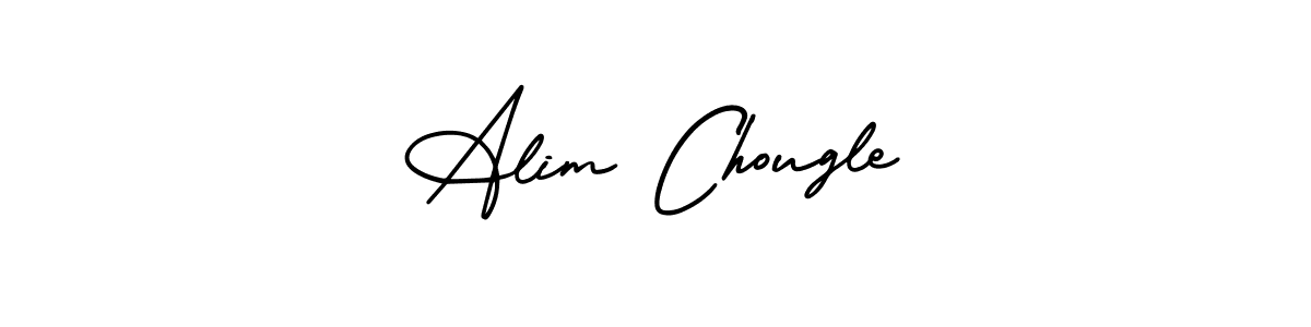 Design your own signature with our free online signature maker. With this signature software, you can create a handwritten (AmerikaSignatureDemo-Regular) signature for name Alim Chougle. Alim Chougle signature style 3 images and pictures png
