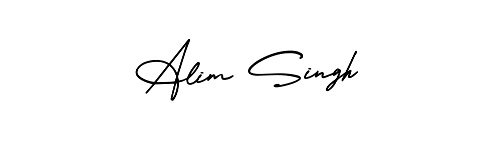 Create a beautiful signature design for name Alim Singh. With this signature (AmerikaSignatureDemo-Regular) fonts, you can make a handwritten signature for free. Alim Singh signature style 3 images and pictures png