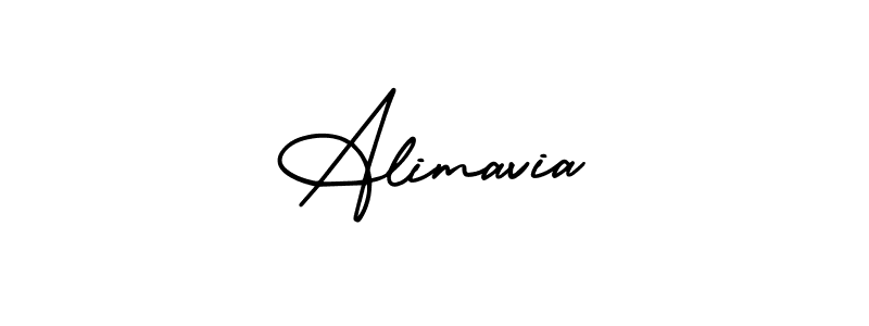 Create a beautiful signature design for name Alimavia. With this signature (AmerikaSignatureDemo-Regular) fonts, you can make a handwritten signature for free. Alimavia signature style 3 images and pictures png