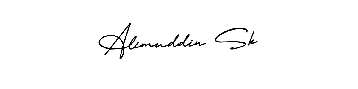 This is the best signature style for the Alimuddin Sk name. Also you like these signature font (AmerikaSignatureDemo-Regular). Mix name signature. Alimuddin Sk signature style 3 images and pictures png