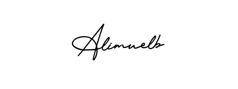 How to make Alimuelb signature? AmerikaSignatureDemo-Regular is a professional autograph style. Create handwritten signature for Alimuelb name. Alimuelb signature style 3 images and pictures png