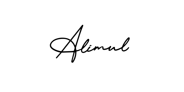 Similarly AmerikaSignatureDemo-Regular is the best handwritten signature design. Signature creator online .You can use it as an online autograph creator for name Alimul. Alimul signature style 3 images and pictures png