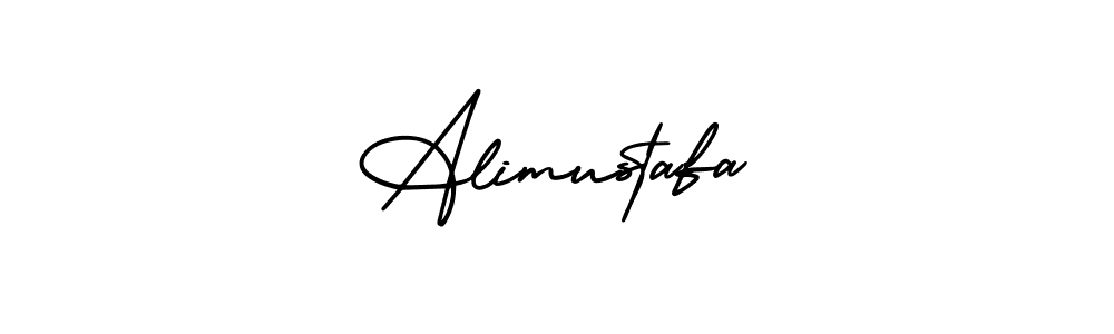 Use a signature maker to create a handwritten signature online. With this signature software, you can design (AmerikaSignatureDemo-Regular) your own signature for name Alimustafa. Alimustafa signature style 3 images and pictures png