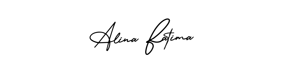 Best and Professional Signature Style for Alina Fatima. AmerikaSignatureDemo-Regular Best Signature Style Collection. Alina Fatima signature style 3 images and pictures png