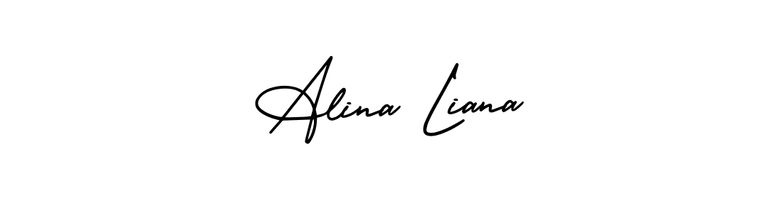 Here are the top 10 professional signature styles for the name Alina Liana. These are the best autograph styles you can use for your name. Alina Liana signature style 3 images and pictures png