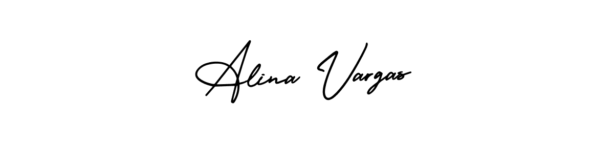 Make a beautiful signature design for name Alina Vargas. Use this online signature maker to create a handwritten signature for free. Alina Vargas signature style 3 images and pictures png