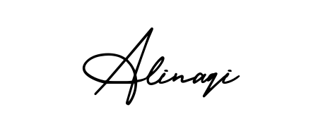 How to Draw Alinaqi signature style? AmerikaSignatureDemo-Regular is a latest design signature styles for name Alinaqi. Alinaqi signature style 3 images and pictures png