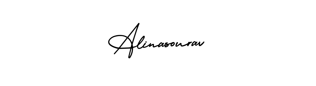 Create a beautiful signature design for name Alinasourav. With this signature (AmerikaSignatureDemo-Regular) fonts, you can make a handwritten signature for free. Alinasourav signature style 3 images and pictures png