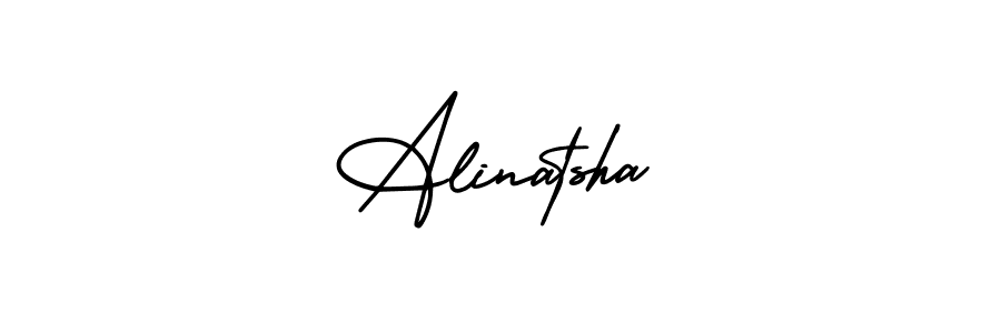 It looks lik you need a new signature style for name Alinatsha. Design unique handwritten (AmerikaSignatureDemo-Regular) signature with our free signature maker in just a few clicks. Alinatsha signature style 3 images and pictures png