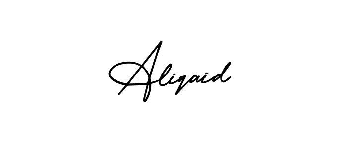 Aliqaid stylish signature style. Best Handwritten Sign (AmerikaSignatureDemo-Regular) for my name. Handwritten Signature Collection Ideas for my name Aliqaid. Aliqaid signature style 3 images and pictures png