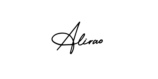 AmerikaSignatureDemo-Regular is a professional signature style that is perfect for those who want to add a touch of class to their signature. It is also a great choice for those who want to make their signature more unique. Get Alirao name to fancy signature for free. Alirao signature style 3 images and pictures png