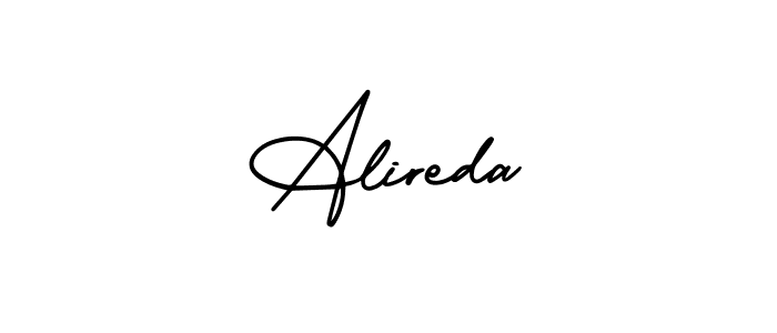 Create a beautiful signature design for name Alireda. With this signature (AmerikaSignatureDemo-Regular) fonts, you can make a handwritten signature for free. Alireda signature style 3 images and pictures png