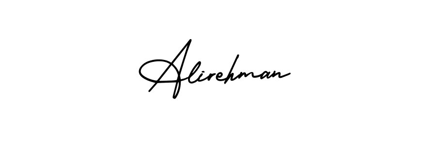 Make a beautiful signature design for name Alirehman. With this signature (AmerikaSignatureDemo-Regular) style, you can create a handwritten signature for free. Alirehman signature style 3 images and pictures png