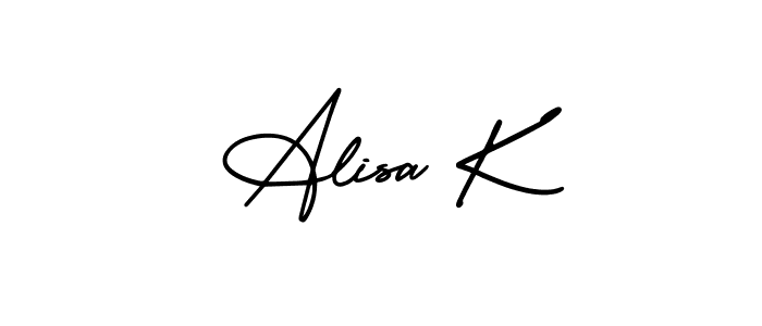 Here are the top 10 professional signature styles for the name Alisa K. These are the best autograph styles you can use for your name. Alisa K signature style 3 images and pictures png