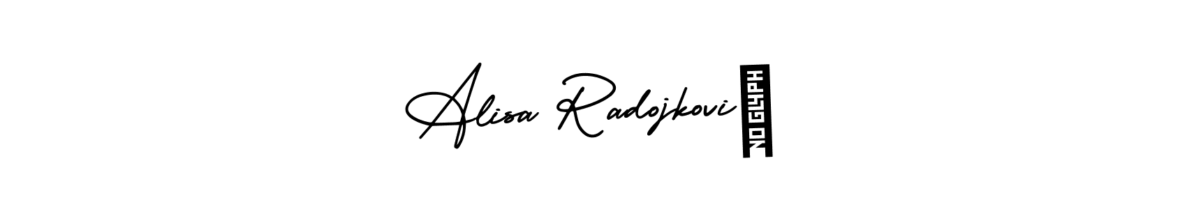 Alisa Radojković stylish signature style. Best Handwritten Sign (AmerikaSignatureDemo-Regular) for my name. Handwritten Signature Collection Ideas for my name Alisa Radojković. Alisa Radojković signature style 3 images and pictures png