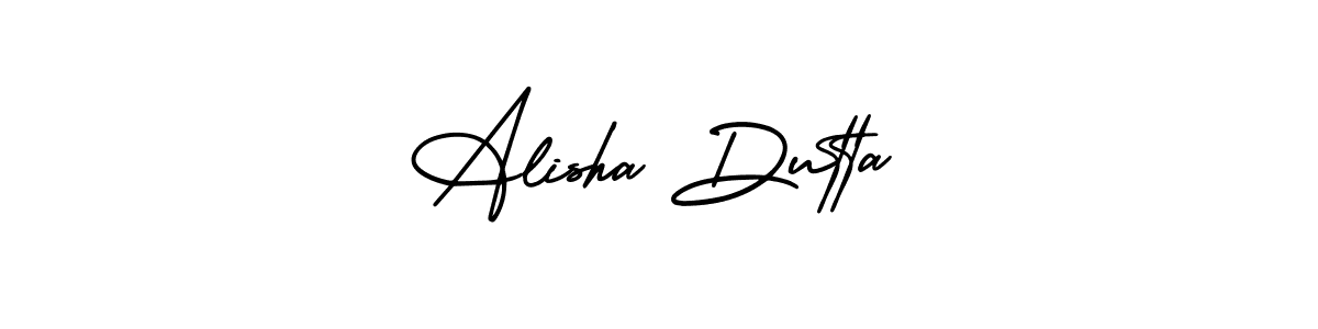 AmerikaSignatureDemo-Regular is a professional signature style that is perfect for those who want to add a touch of class to their signature. It is also a great choice for those who want to make their signature more unique. Get Alisha Dutta name to fancy signature for free. Alisha Dutta signature style 3 images and pictures png