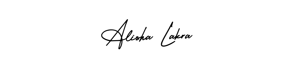 Alisha Lakra stylish signature style. Best Handwritten Sign (AmerikaSignatureDemo-Regular) for my name. Handwritten Signature Collection Ideas for my name Alisha Lakra. Alisha Lakra signature style 3 images and pictures png