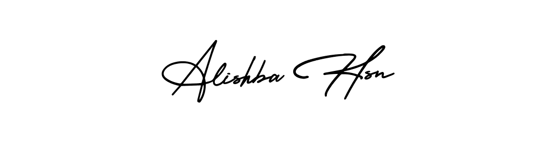 Create a beautiful signature design for name Alishba Hsn. With this signature (AmerikaSignatureDemo-Regular) fonts, you can make a handwritten signature for free. Alishba Hsn signature style 3 images and pictures png