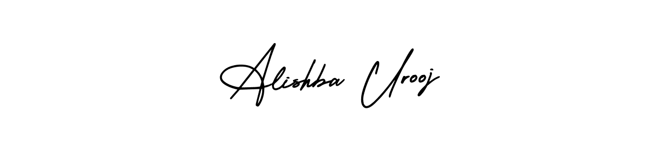 It looks lik you need a new signature style for name Alishba Urooj. Design unique handwritten (AmerikaSignatureDemo-Regular) signature with our free signature maker in just a few clicks. Alishba Urooj signature style 3 images and pictures png