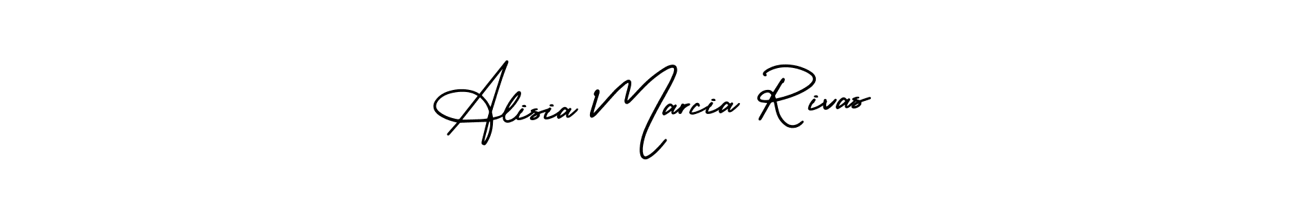 The best way (AmerikaSignatureDemo-Regular) to make a short signature is to pick only two or three words in your name. The name Alisia Marcia Rivas include a total of six letters. For converting this name. Alisia Marcia Rivas signature style 3 images and pictures png