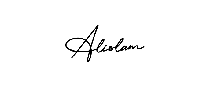 Best and Professional Signature Style for Alislam. AmerikaSignatureDemo-Regular Best Signature Style Collection. Alislam signature style 3 images and pictures png