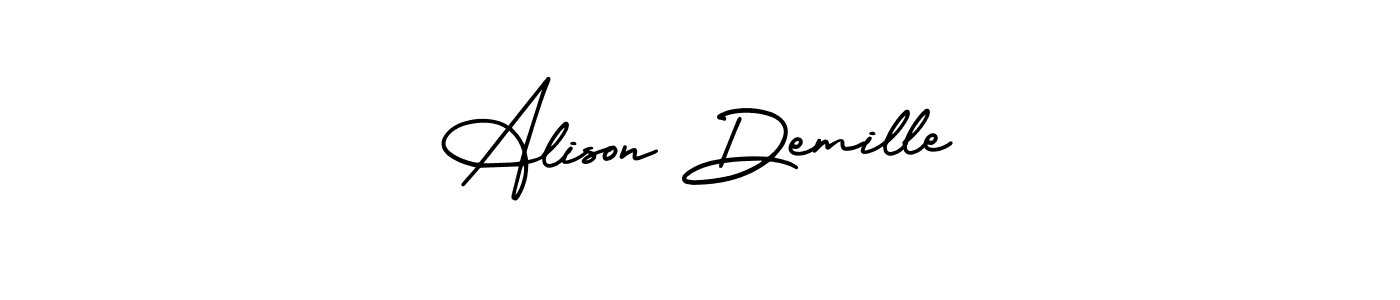Check out images of Autograph of Alison Demille name. Actor Alison Demille Signature Style. AmerikaSignatureDemo-Regular is a professional sign style online. Alison Demille signature style 3 images and pictures png
