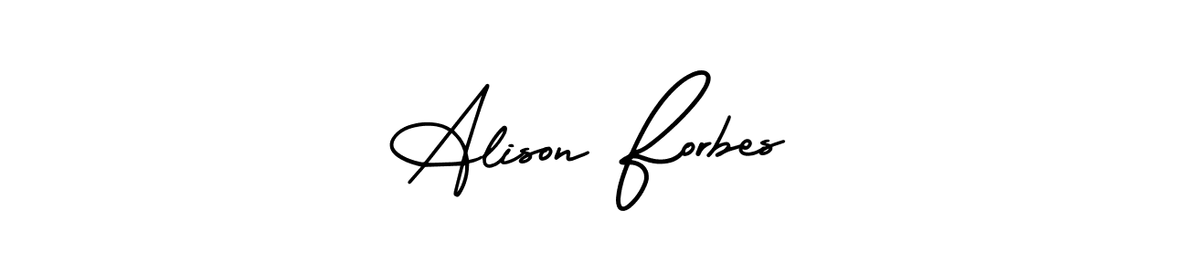 Also You can easily find your signature by using the search form. We will create Alison Forbes name handwritten signature images for you free of cost using AmerikaSignatureDemo-Regular sign style. Alison Forbes signature style 3 images and pictures png